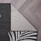 World Rug Gallery Contemporary Palm Leaves Textured Flat Weave Indoor/Outdoor Runner Rug 2'x7' Black 111BLACK2X7 - alternate 4